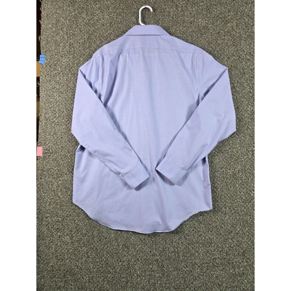 Calvin Klein Slim Fit Dress Shirt Mens Large Lavender Non Iron Button Up‎